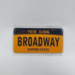 Empire State License Plate Fridge Magnet BROADWAY